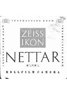 Zeiss Ikon Nettar manual. Camera Instructions.